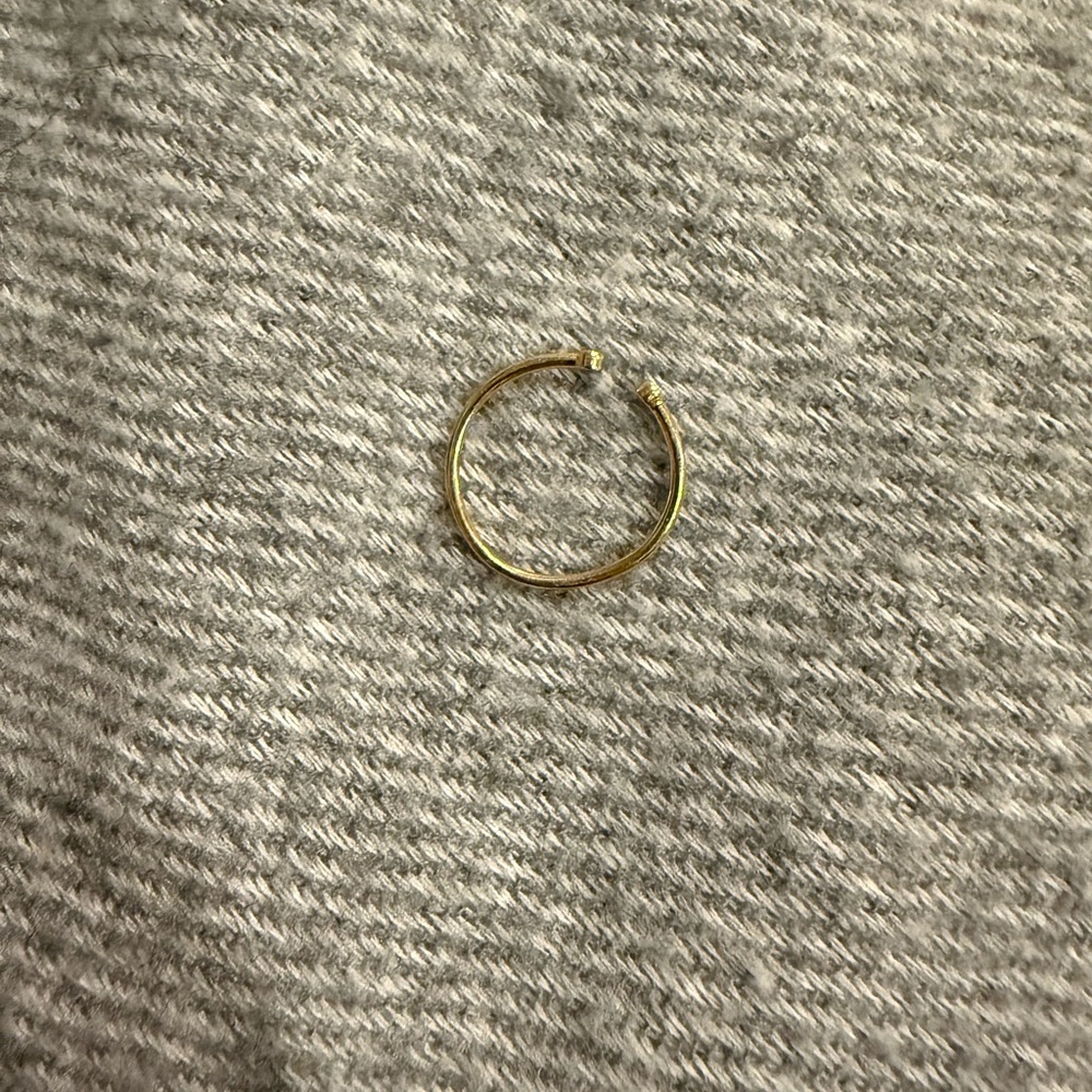 Elegant Gold and Diamond Open Ring